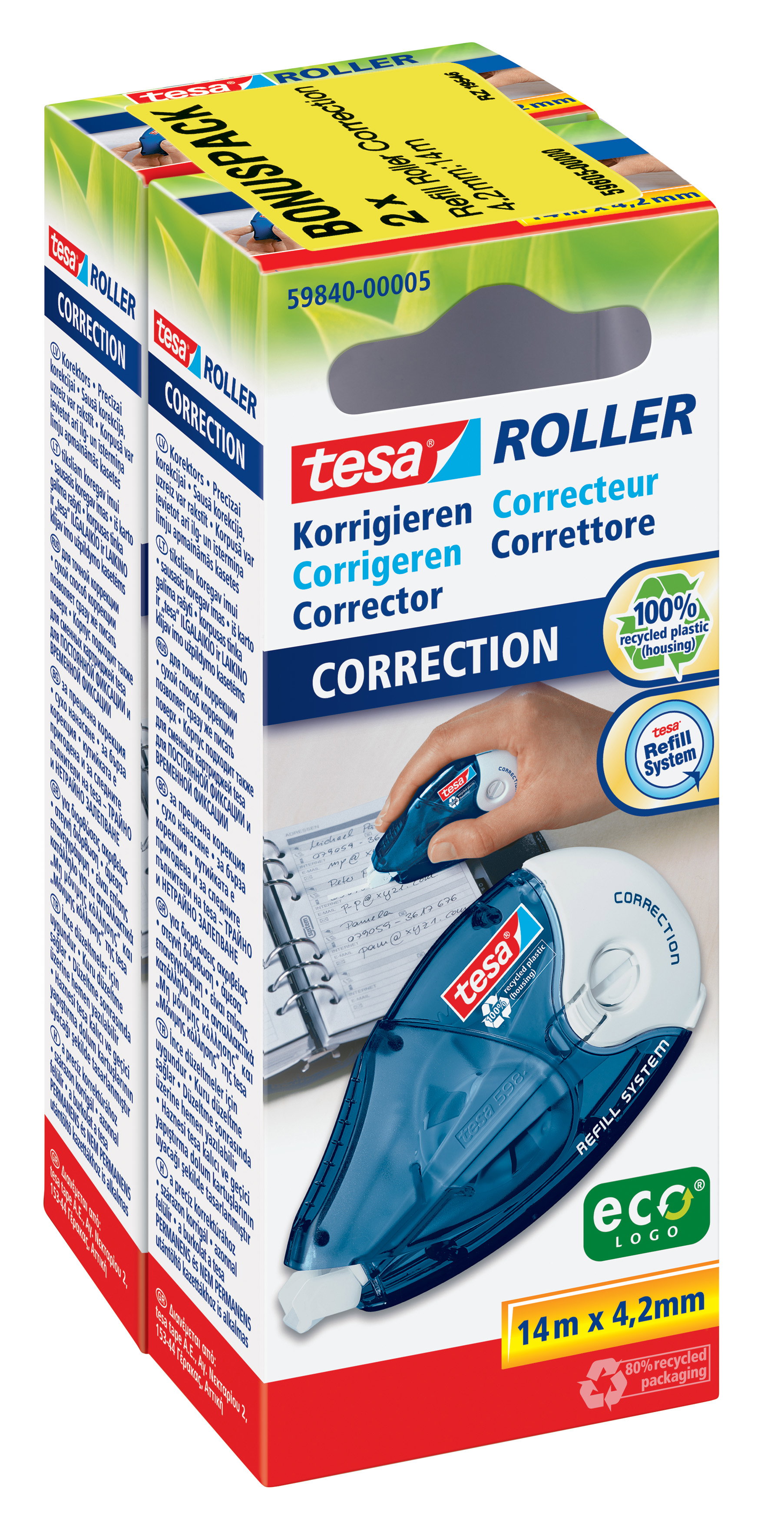 Korrekturroller Tesa 59840 4,2mm 59605