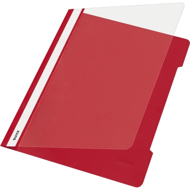 Schnellhefter Leitz 4191 A4 rot Kunststoff