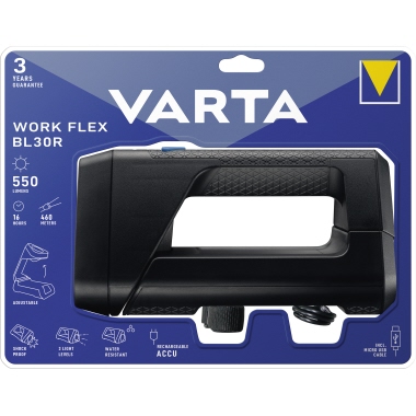 Taschenlampe Varta Flex BL30R Akku 