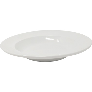 Suppenteller tief Ø 23cm weiß rund 290ml 3,7cm hoch Porzellan 6 Stück