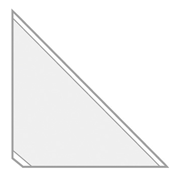 Beschriftungsecken Veloflex 2210 sk 10x10cm