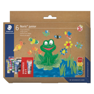 Fingermalfarbe Staedtler Noris Club 6er Set sortiert