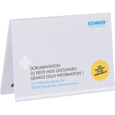 Notfallversorgungsnachweis Söhngen 80010 19 50 Blatt Din A6