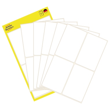 Etikett Zweckf. 3087 54x35mm weiß Vielzweck