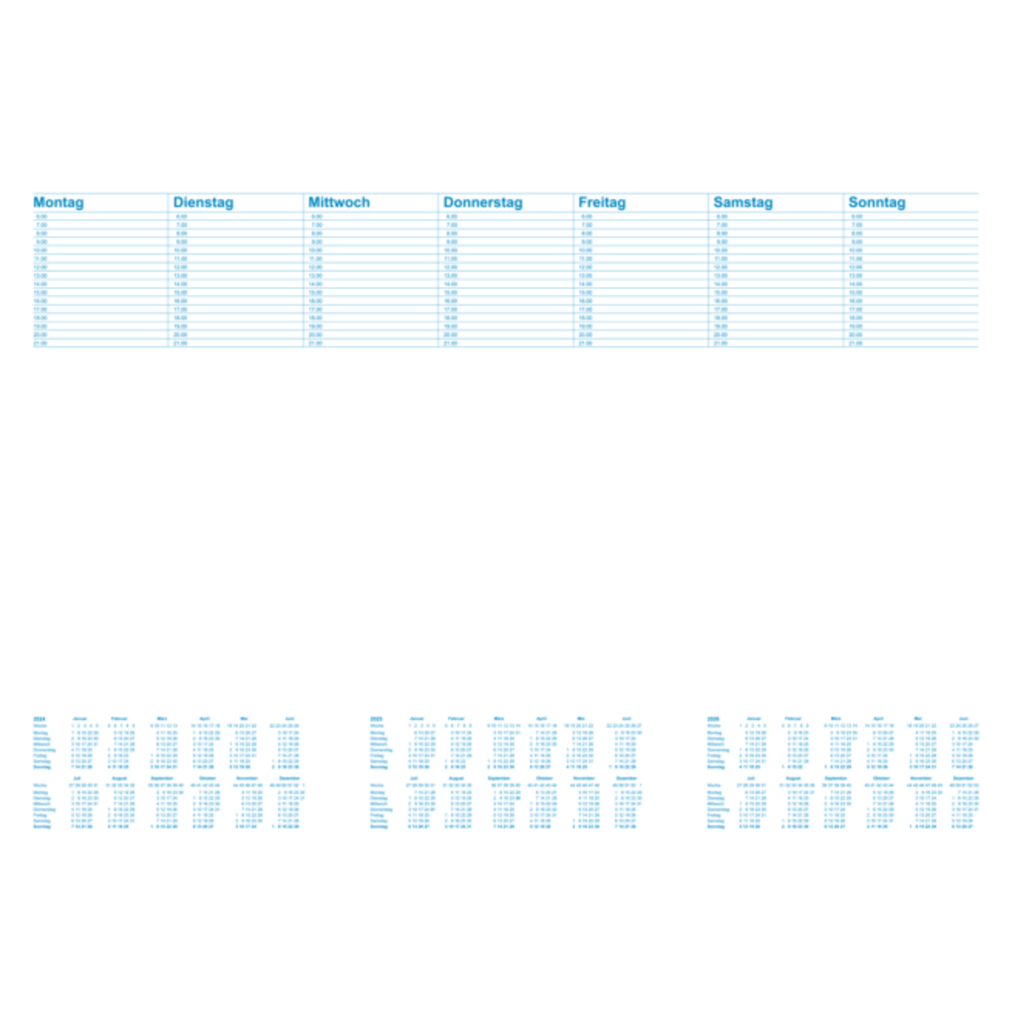 Schreibunterlage RNK 46617 Office blanko mit Kalendarium 3 Jahre