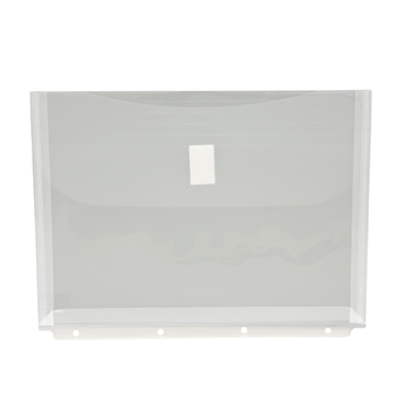 Dokumententasche A4 m. Abheftrand transparent