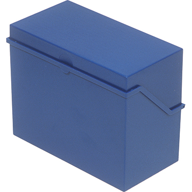 Karteibox A7 quer blau Für 300 Karten