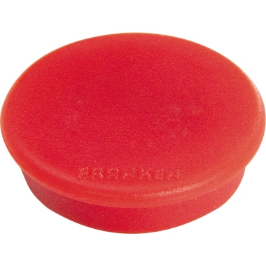 Haftmagnet Franken HM38 01 Ø38mm rot Kraft: 1500g, Kunststoffkappe