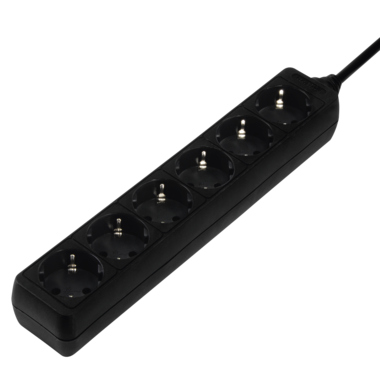 Steckdosenleiste Hama 47759 6-fach schwarz 1,4m