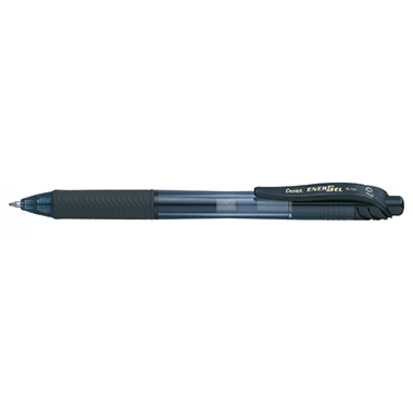 Gelschreiber Pentel BL107 schwarz Strichstärke 0,35mm, Gehäuse 54% recycle