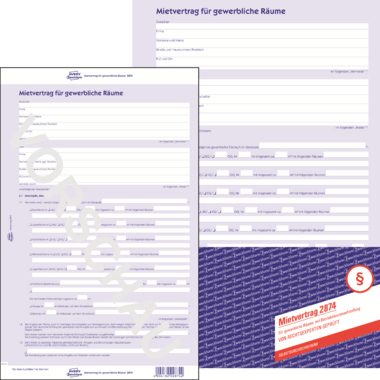 Mietvertrag Avery Zweckform 2874 A4 gewerblich