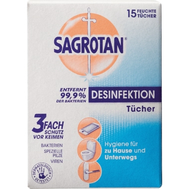Desinfektionstuch Sagrotan 15St./Pak 