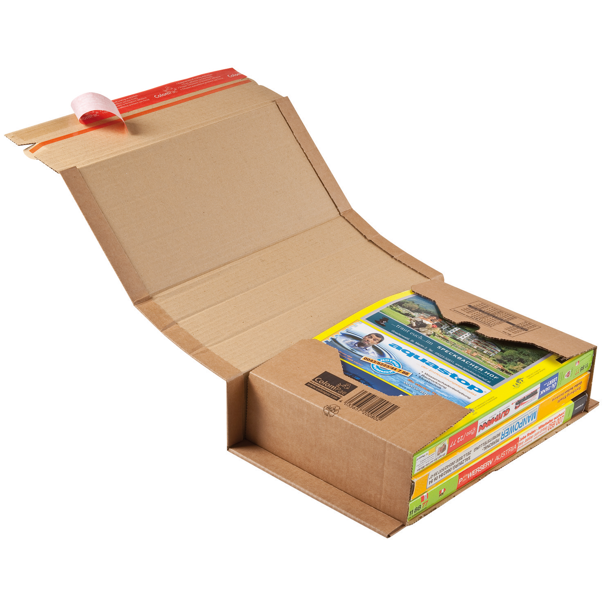 Wickelverpackung Colompac CP020.08 A4 Braun Innenmass 302X215X-80 mm