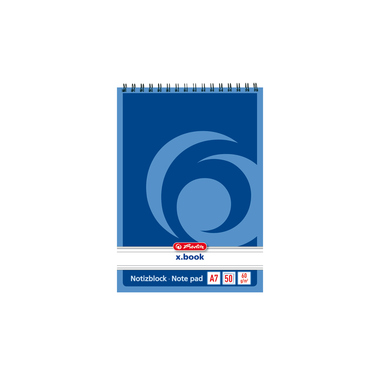 Spiralnotizblock Herlitz A7 50Bl liniert 60g/m², 110718