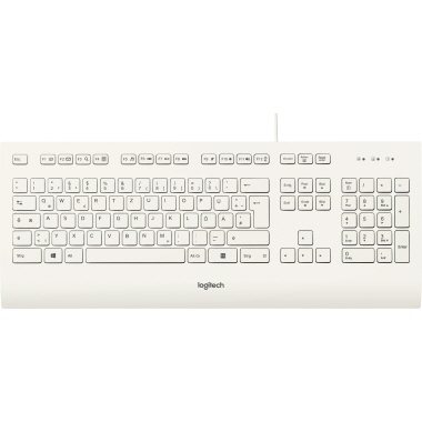 Tastatur Logitech K280e kabelgebunden weiß