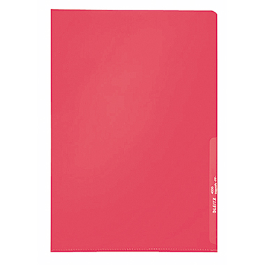 Sichthülle Leitz 4000 A4 0,13mm rot PP-Folie, dokumentenecht, genarbt