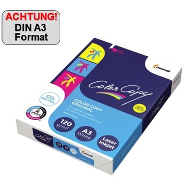 Kopierpapier Mondi Color Copy A3 120g weiß 250 Blatt