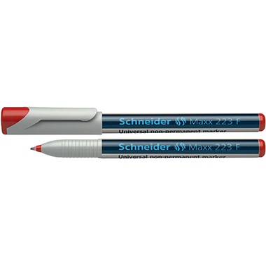 OHP-Marker Schneider Maxx 223 F nonp. rt Non Permanent, Rot