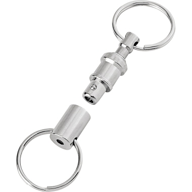 Schlüsselanhänger Wedo 26251526 m. Kup. Silber