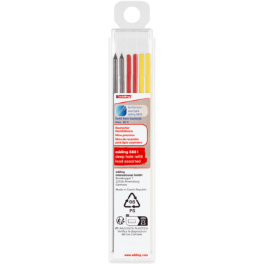 Tieflochmarker edding 8881 sortiert 1-3mm, Rundspitze 6 Stück
