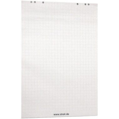 Flipchartblock STREIT kariert/blanko 20 Blatt, 65x98 Cm, 80g/qm²