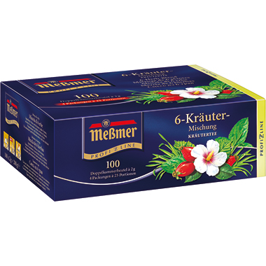 Tee Messmer 6 Kräuter 100x2g Beutel Nicht Einzeln Verpackt