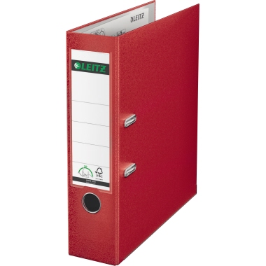 Ordner Leitz 1010 Plastik A4 80mm rot  