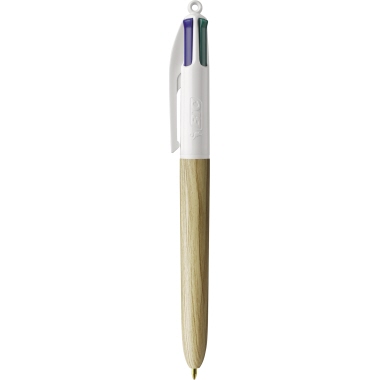 Kugelschreiber BIC 508964 Wood 4-Farben 4 Colours Wood Style