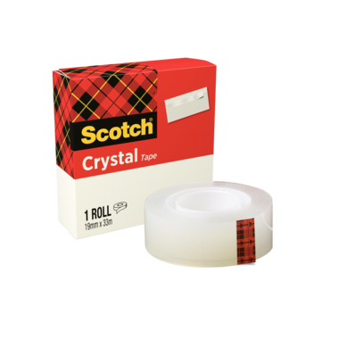 Klebefilm Scotch Crystal 600 33mx19mm Kristallklar