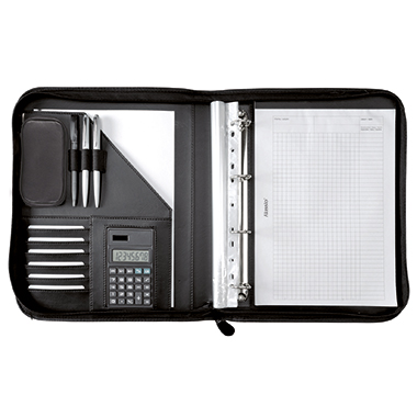 Konferenzmappe Alassio Riccione A4 schw Schwarz, 30040,