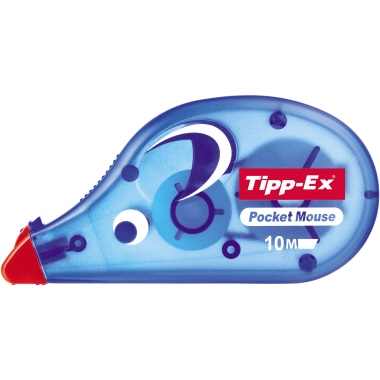 Korrekturroller Tipp-Ex Pocket Mouse 4,2mm X 10m, Blaues Gehäuse