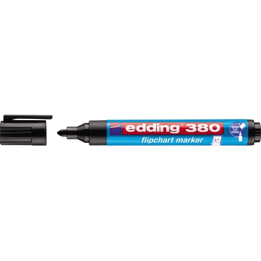 Flipchartmarker Edding 380 schwarz 1,5-3mm, Rundspitze