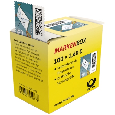 Briefmarken 1,60 EUR Briefdrache 100er Markenbox zzgl. 1,99 Eur Bearbeitungsp.