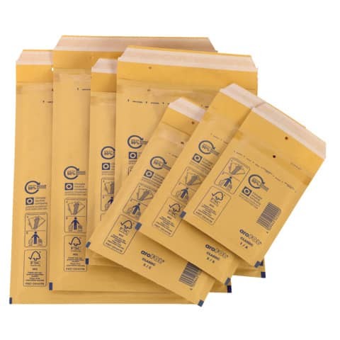 Luftpolstertasche aroFOL Gr. 3 braun 150 x 215 mm