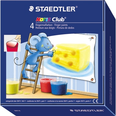 Fingerfarbe STAEDTLER®8814 Noris 4x100ml sortiert