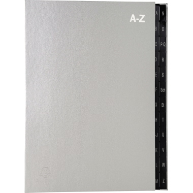 Pultordner Exacompta 24tlg. A-Z silber 