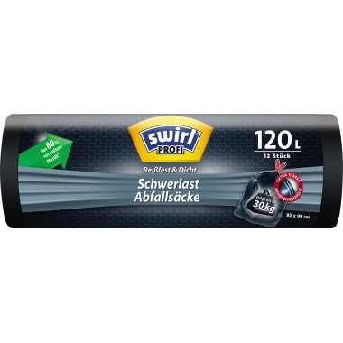 Schwerlast-Abfallsack Swirl 30kg 120l 215775, anthr.
