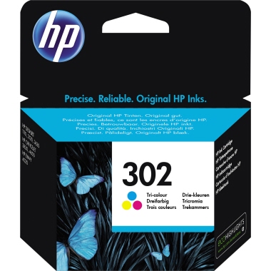 Tintenpa. HP 302 F6U65AE color 