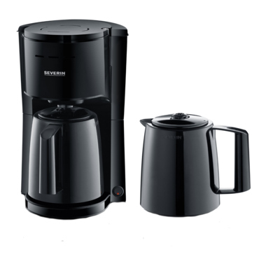 Kaffeemaschine Severin KA9307 schwarz für 8 Tassen inkl. 2 Thermokannen