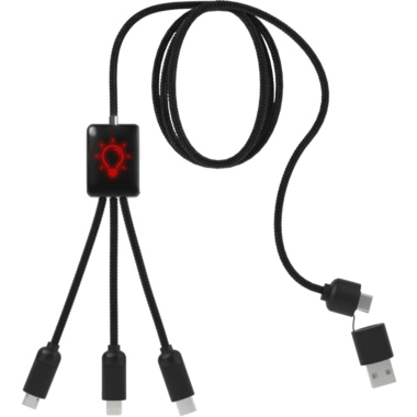 Ladekabel C28 5-in-1-Ladekabel rot 