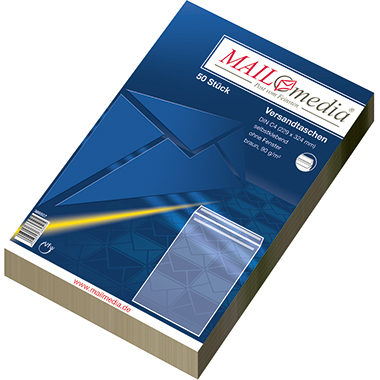 Versandt. C4 oF 90g SK braun 229x324mm, Ohne Fenster, Selbstklebend