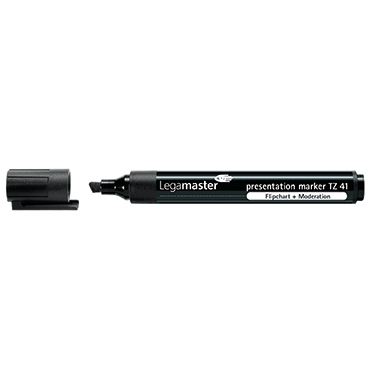 Flipchartmarker Legamaster TZ41 schwarz Keilspitze 2-5mm, Nachfüllbar