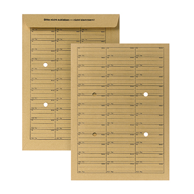 Hausposttasche B4 110g braun ungummiert 250x353mm