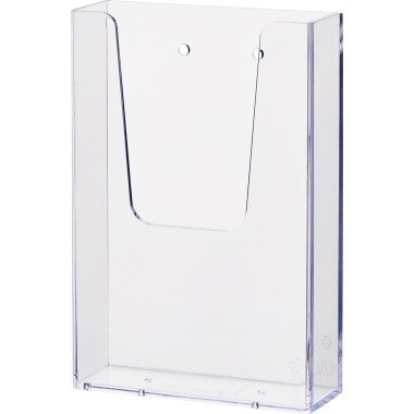 Wandprospekthalter Helit H2350002, 1/3 Din A4, 1 Fach, transparent