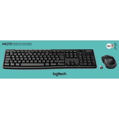 Tastatur+Maus-Kit Logitech MK270 schwarz Kabellos Usb