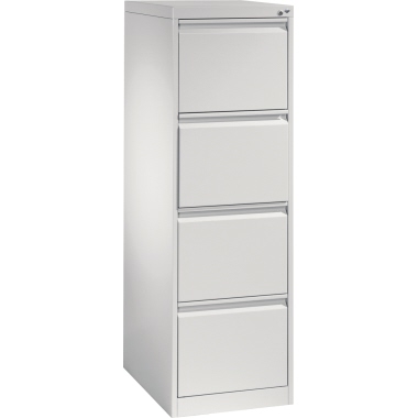 Hängeregistraturschrank C+P A4 lichtgrau 4 Schübe, Stahl