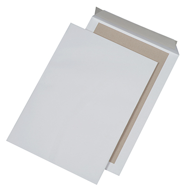 Versandt. C4 oF PRW 120g HK weiß 229x324mm, Ohne Fenster, Papprückwand